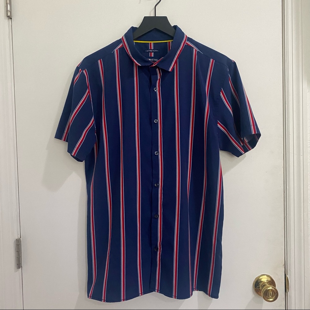 Geometrix New York Short-Sleeve Button-Down Shirt
